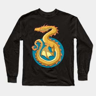 Yellow Dragon Long Sleeve T-Shirt